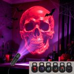 Halloween USB LED Projection Lamp Ghost Bat Spider Skeleton Party Decoration