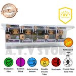 ATV Quintet Protector / Case UV For 4" Funko Pop (holds 5 boxed funko pops)