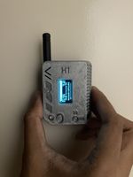 Heltec LoRa V3 Meshtastic Node | 2000mAh Battery | 3D Printed Silver ABS Case |