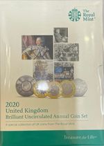 2020 BRILLIANT UNCIRCULATED COIN COLLECTION - UNITED KINGDOM - BU COIN YEAR SET