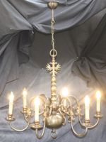 A VINTAGE  FLEMISH CHANDELIER   CEILING LIGHT (sp19)