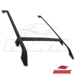 BLACK ROOF RAILS AND ROOF BARS FULL LENGTH FOR LAND ROVER FREELANDER 2 07+