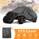 Waterproof 2 Seater Side by Side UTV Cover for Can-Am Maverick X3 RS Turbo Black