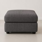 Upholstered Jumbo Cord Footstool/ Pouffe Seat/Footrest Made-2-Measure Option
