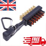 Golf Club Brush Groove Cleaner Dual Sided Nylon Wire Brush Golf Cleaning Tool