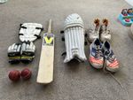 Junior Cricket Set - Bat, Bag, Shoes, Pads, Gloves And Balls