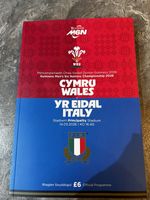 Wales v Italy Six nations Rugby official Programme mint condition 14.03.2026. 