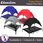 Elevated Raised Dog Bed Pet with Roof Canopy Available in Medium, Large & XL