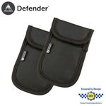 Defender Signal Blocker Mini - 2 Pack - Faraday Pouch - Police Accredited