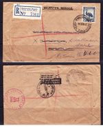 (J154) WW2 Mil Reg Letter returned to Dead Letter Office. Scarcer slogan