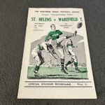 St Helens v Wakefield championship final rugby league programme 1967 vgc 