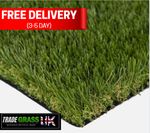 Artificial Grass 4m2 Off Cut High Quality Fake Lawn Realistic Astro Turf 1m x 4m