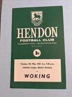 (12) isthmian League Hendon v Woking 9.5.1967