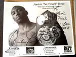 AUSTEN  TROUT    -  AMERICAN  BOXER  - AUTOGRAPHED PHOTO