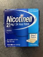 Nicotinell 21mg Nicotine Patch Quit Smoking Aid Step 1 - 7 Patches DAMAGED BOX