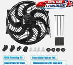 7" inch Slim Electric Radiator Cooling Fan Push/Pull 12V 80W Mounting Universal
