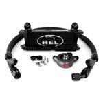 HEL Performance Direct Fit Oil Cooler Kit For Ford Focus RS Mk3 2.3 Heatsleeved