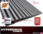 Carbon Fiber Tube Fibre  Matte Twill 3k 8mm to 50mm OD 1000mm Length UK