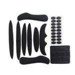 27pcs/set Helmet Padding Kits Sealed Replacement Cycling Universal Foam Pads