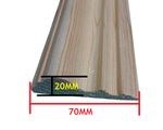 Dado Rail Decorative Moulding Traditional Style Pine Wood 70*20*1150mm