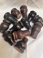 Mixed lot 12x reclaimed Antique Victorian Oak furniture feet / legs, 5-7 cm (D5)