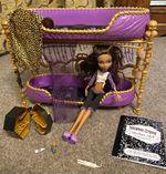 Monster High 2011 Dead Tired Clawdeen Wolf collectible  Room to Howl bunk bed
