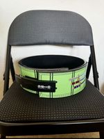 Village Hidden In Iron ONE PIECE SANTORYU Zoro Green Powerlifting Belt Size XL
