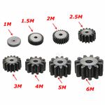 1/1.5/2/2.5/3/4/5 Mod Spur Gear 10T - 50T Flat Gear Transmission Gears 45# Steel