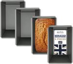 4x Samuel Groves Mini Loaf Tins Non Stick Tin Mini Cake Bake Pastry Bread