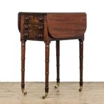 Antique Victorian Mahogany Pembroke Worktable (M-6658)