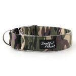Snootiful Hound Martingale Collar Green Camouflage - Greyhounds, Whippets