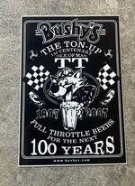NEW 2007 BUSHYS ALE /  BEER ISLE OF MAN TT  RACE STICKER DECAL MOTORCYCLE RACING