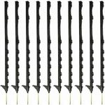 3FT ELECTRIC FENCE BLACK POLY POST Heavy Duty Plastic Fencing Stake 105cm Tall