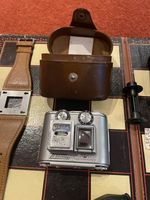 Vintage Tessina L Subminiature 35mm Mini Camera w/ 25mm F2.8 Lens & Case Meter