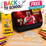 Personalised Saka Pencil Case Arsenal Football Boys School Stationary Gift LUP07