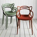 Set of 2/4 or 6 Modern indoor & outdoor Retro Dining Garden Master Style Chairs