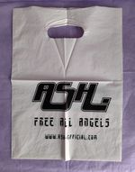 112. Ash - Free All Angels Promo Plastic Carrier Bag. Torn handle.