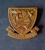 French Army Unit Badge Insignia: Commandos Marine, 1950s