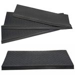 Rubber Stair Treads Matting Non Slip Diamond Pattern 3 Steps Staircase Cover