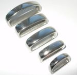 NICKEL - SOLID BRASS BELT LOOP D SHAPE 5 SIZES