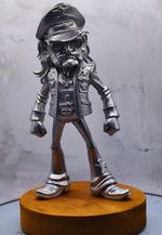 Lemmy (Motorhead)  Statue- Metallic Silver  Finish