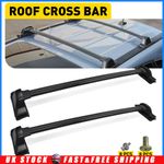 For Honda CR-V MK3 2007-11 Black Roof Cross Bars Top Mount Luggage Rack Set L&R
