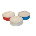 F.A. Dumont Metal Votive Lights 1-2 Hour 40mm x 12mm Red Blue White