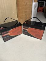 2pcs 12V 100Ah Lithium Battery, Rechargeable Lithium Iron Phosphate Battery