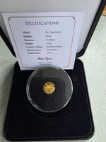 🎖️ 0.5g 24ct Gold Proof Coin 2020 – VE Day 75th Anniversary $10 🎖️