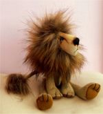 Charlie soft toy lion sewing KIT.   Kit makes 11" lion (22cm aprox)