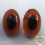 Heidifeathers® Glass Eyes Needle Felting, Bears, Dolls - Looped back, 8mm - 16mm