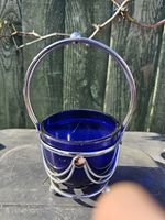 Bristol Blue Small Bowl Plus Extras  Good Condition Vintage Collectable Rare