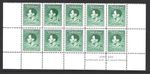 New Guinea KGVI 1937 SG210a 5d John Ash Imprint Block of 10 with retouch on neck