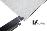 White Sandtone Texture Ceiling Tiles 595x595 and Black Grid Per 5m2 Complete Kit